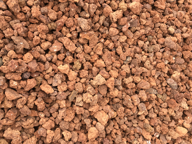 Red Volcanic Stone or Red Pozzolana